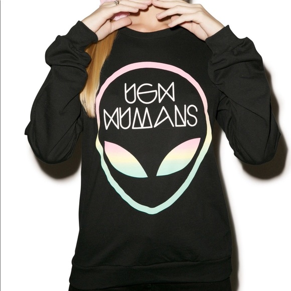 Dolls Kill Sweaters - UGH humans sweater